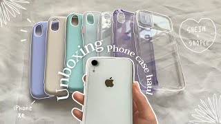 Unboxing  แกะกล่อง iPhone XR in 2021  cases haul ☁️🦋 [upl. by Ahsilrak92]