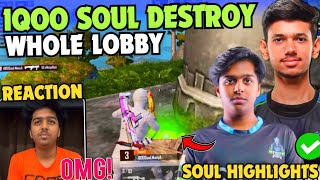 iQOOSouL Destroy Whole Lobby 😳 19 Finishes Aggressive WWCD 🔥 SouL Spower REACTION ✅ Team SouL 🚀 [upl. by Gabler938]