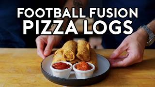 Deep Fried Ham amp Cheese Pizza Logs  Football Fusion [upl. by Auqinu308]