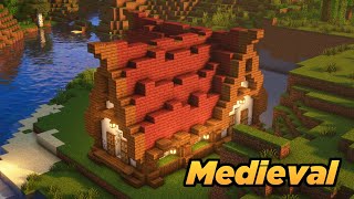 Minecraft  Como Fazer Uma Casa Medieval Para o Seu Survival [upl. by Ellinet]