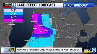 Midweek snow coming to West Michigan [upl. by Sherar]