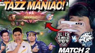 GINI CARA MAIN TAZZ BIAR MANIAC  AE VS EVOS MATCH 2  MPL S12 [upl. by Lladnarc267]