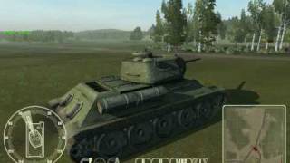 WWII Tank Battles T34 VS Tiger gameplay [upl. by Lymann]