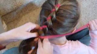 Ribbon French Braid  Easy 2Strand [upl. by Sylvia]