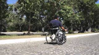 Leveraged Freedom Chair  lever powered wheelchair [upl. by Leff]