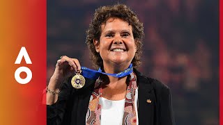 Evonne Goolagong Cawley Companion of the Order of Australia  Australian Open 2018 [upl. by Ennaeirrac]