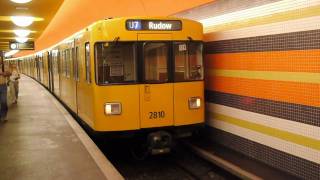 UBahn Berlin Bahnhof Konstanzer Straße U7 1080p [upl. by Hacissej219]