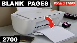 HP DeskJet 2700 Printing Blank Pages  Fix In 2 Easy Steps [upl. by Ora]