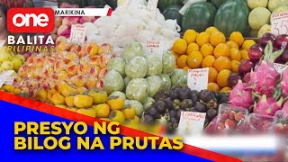 Presyuhan ng mga bilog na prutas sa palengke [upl. by Erreid]