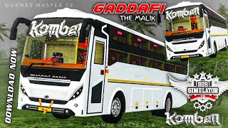 GADDAFI  Komban New Bus MOD In Bussid  Download Mod  Komban Bus Mod  bussidmods [upl. by Drape551]