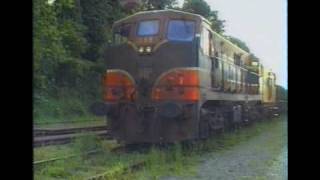 CIE Irish Rail 141 class loco number 159 idle on a ballast train [upl. by Itnuahsa]