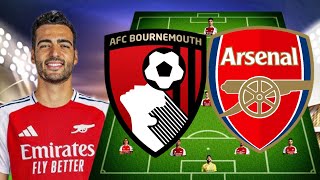 MERINO START ODEGAARD IN ARSENAL POSSIBLE LINEUP AGAINST FC BOURNEMOUTH [upl. by Yung]