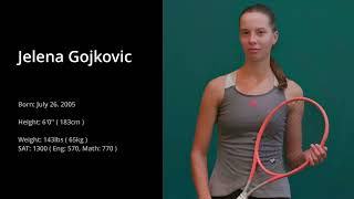 Jelena Gojkovic recruiting tennis video [upl. by Enellij105]