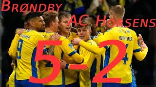 Brøndby vs AC Horsens 52  Highlights 19022023 [upl. by Eiltan]