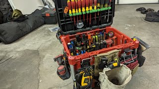 Milwaukee packout hacks and modified main rolling tool box with toughbuilt and other tool brands [upl. by Akimik]