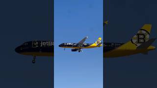 JetBlue Airbus A320 “Boston Bruins” livery spotted in LA 4112024 945am planespotting bruins [upl. by Alane]