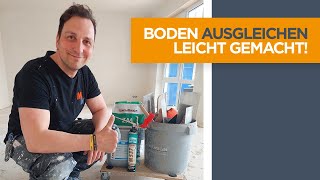 Boden ausgleichen • Knieschonend mit SUPER Tipps [upl. by Nasah]