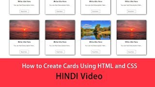 How to Create Cards Design Using HTML and CSS [upl. by Court]