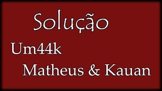 Solução Um44k Part Matheus amp Kauan Karaokê Acústico [upl. by Anhcar549]