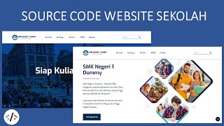 Source Code Website Sekolah dengan Framework Codeigniter [upl. by Ewan]