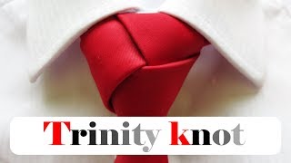 Trinity knot for Beginners step by step  How to tie a tie [upl. by Mcclimans]