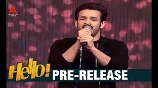 Akhil Akkineni Song Performance At HELLO Pre Release Event  Akkineni Akhil  Kalyani Priyadarshan [upl. by Nath]