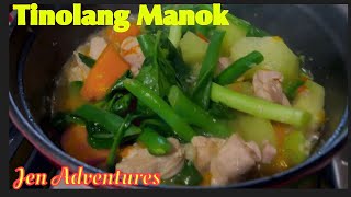 TINOLANG MANOK CHICKEN SOUP PANLASANG PINOYJEN ADVENTURES [upl. by Florella]