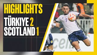 Türkiye 21 Scotland  McGinn Scores in Final Game of 2022  Highlights [upl. by Hillie]