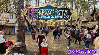 Carolina Renaissance Festival  Week 5  London Broil Firey Juggling and Falconry Exhibition [upl. by Monafo495]