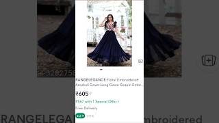 Stunning Floral Anarkali Gown Unboxing amp Honest Review  Perfect Look for Weddings amp Festive Events [upl. by Arsuy456]