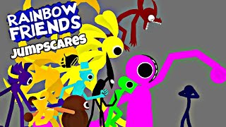 Rainbow friends Chapter 3 FANMADE Characters Jumpscares DC2 [upl. by Eanat]