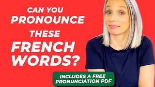 Learn how to pronounce tricky words in French  French pronunciation guide free to download [upl. by Aierb]