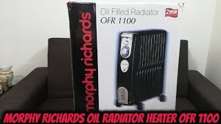 Morphy Richards Oil Radiator Heater OFR 1100 review [upl. by Nilak]