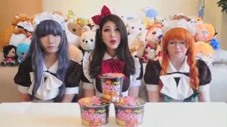 【Maids Of England】MAIDS Try the HOT SPICY FIRE NOODLE CHALLENGE [upl. by Carmella]