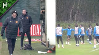 Ralf Rangnick leads Manchester United training ahead of Young Boys clash  UCL [upl. by Chari]