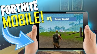 MOBILE Fortnite Player Sqauds and Solos Livestream  iPad 2017 Gameplay [upl. by Kirenoj]