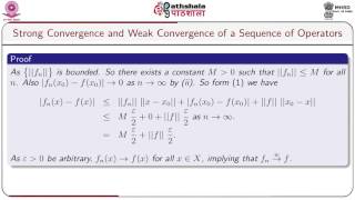 Strong convergence and weak convergence of a sequence of operatorsMATH [upl. by Nilrem]