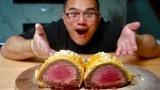 I Make Chef Ramsay BEEF WELLINGTON at Home  MUKBANG [upl. by Nidroj517]