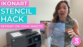 😍 Ikonart Stencil Making HACK The Material Saving Trick You Didnt Think Of [upl. by Rumit294]