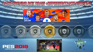 Pes 2019 mobile PACK OPENING box draw  repre especial [upl. by Gasser277]