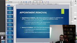 LBA Lecture Overview of Arbitration and Arbitration Act 1940 by Barrister Hassan Nawaz Sheikh 22 [upl. by Surazal]