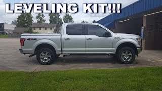 2017 FORD F150 50 4x4  25quot LEVELING KIT INSTALLED [upl. by Keg]