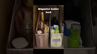 Magazine Holder Hack organizing underthesinkorganization thriftstorefinds underthesinkhack [upl. by Stevy]