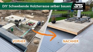 DIY Schwebende Holzterrasse selber bauen [upl. by Kristoforo]