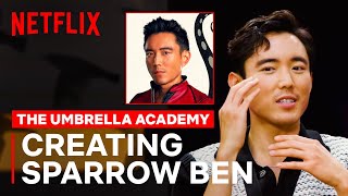 Creating Sparrow Ben  The Umbrella Academy Unlocked  Netflix Geeked [upl. by Coady]