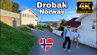 4K Drobak Norway relaxing walking tour HD Summer Oslo Norway النرويج [upl. by Daryn]