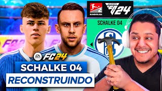 RECONSTRUINDO o SCHALKE 04 FC 24 Modo Carreira 💙🔨 [upl. by Swaine]