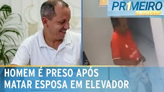 Homem mata esposa dentro de elevador e é preso em flagrante  Primeiro Impacto 210624 [upl. by Leruj]