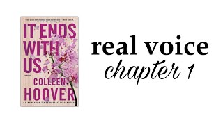 it ends with us Colleen hoover audio book  chapter 1 real voice [upl. by Thgiwd]