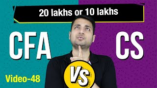 Only CFA Vs CS Video You Need to Watch  28 Interesting facts you must know [upl. by Aoh]